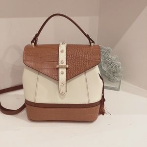 REDUCED NWT HOUSE OF HARLOW 1960 SHOULDER HAND BAG BACKPACK LEATHER ITALY